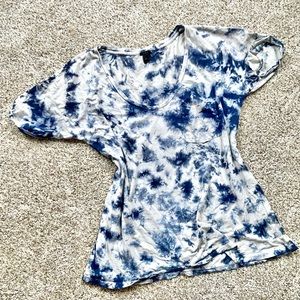5 for $20🎉  J. Crew Tie Dye Navy Pocket T Shirt Small